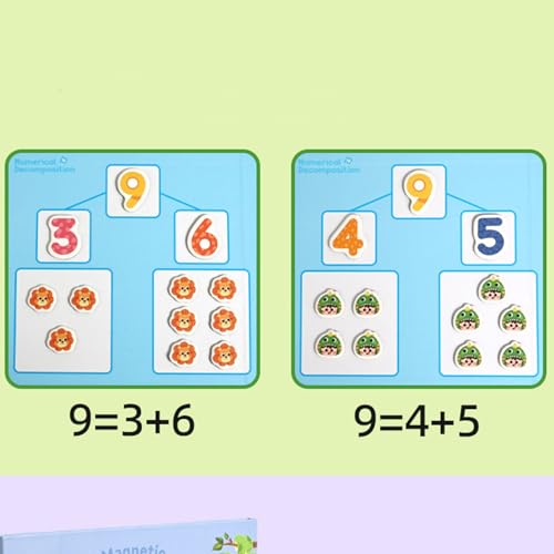 Libro didáctico de fracciones magnéticas para resolver problemas de matemáticas 6