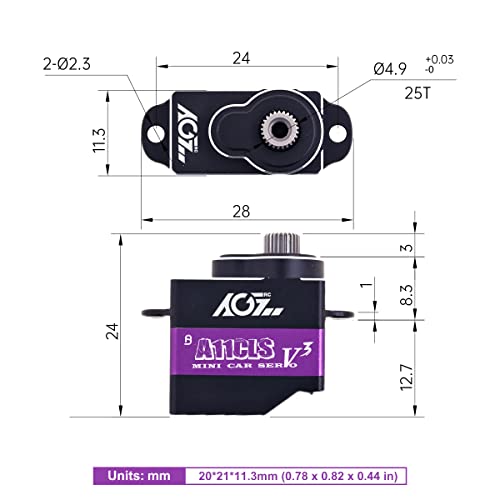 Agfrc A11CLS Mini-Z-Car Micro Steering Servo thumb #3