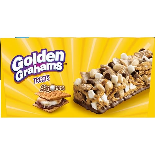 Golden Grahams Cereal Treat Bars, S'mores, Snack Bars, Value Pack, 16 Ct, 16.96 oz