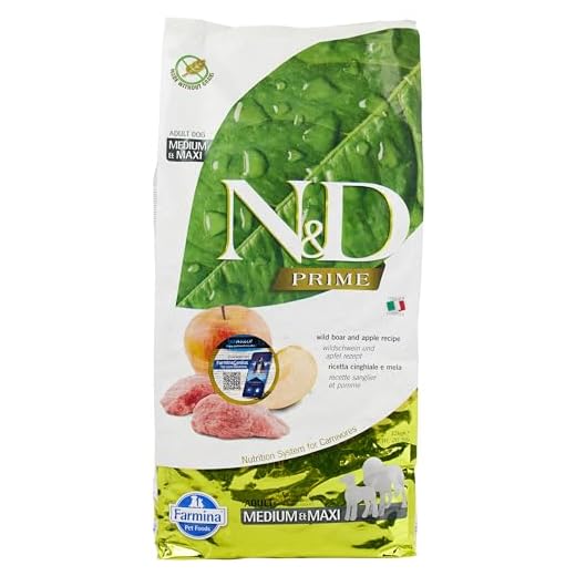 Farmina Natural and Delicious Grain-Free Wild Boar and Apple Formula Dry Dog Food, 26.5-Pound