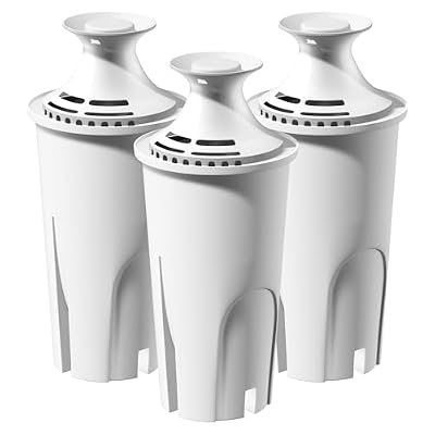 Improvedhand Water Filter Replacement Compatible with Brita Water Pitchers and Dispensers OB03, Classic 35557, Mavea 107007 and More, Pack of 3