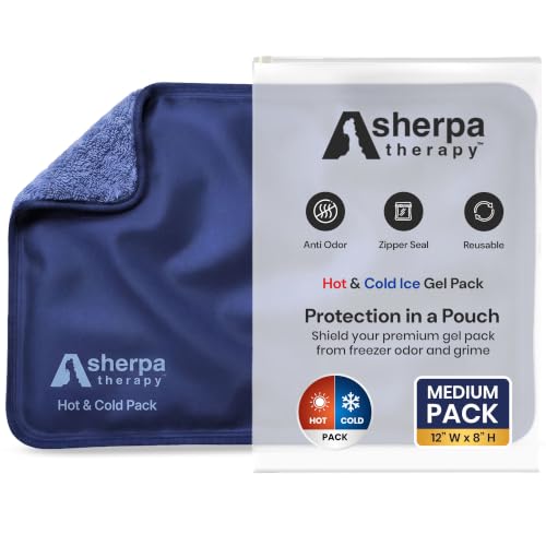 Image of Medium Flexible Gel Ice Packs Reusable - Hot and Cold Soft Ice Packs for Injuries Reusable for Ankle, Arm, Foot, Leg, Back Pain Relief - 8 inch x 12 inch - Blue