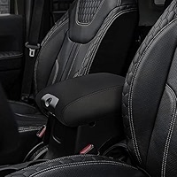 Armrest Cover For Jeep Wrangler Center Console Pad With Organizer Storage Pockets, Black Faux Leather Arm Rest Lid Protector Cushion Interior Accessories (2018-2025 Wrangler JL & Gladiator JT