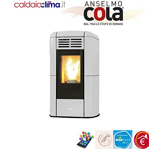  ANSELMO COLA, Stufa a Pellet Lory LA13WR0Y, Bianco