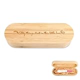 Pregnancy Test Keepsake Box, Wooden Pregnancy Test Gift Box with Raffia Paper Pregnancy Announcement Holder Box Baby Memory Gifts Box for Dad Mom