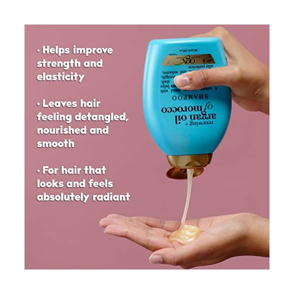 OGX-Renewing-Argan-Oil-of-Morocco-Hydrating-Hair-Shampoo-Cold-Pressed-Argan-Oil-to-Help-Moisturize-Soften-Strengthen-Hair-Paraben-Free-with-Sulfate-Free-Surfactants-254-fl-oz OGX Renewing + Argan Oil of Morocco Hydrating Hair Shampoo, Cold-Pressed to Help Moisturize, Soften & Strengthen Hair, Paraben-Free with Sulfate-Free Surfactants, 25.4 fl oz