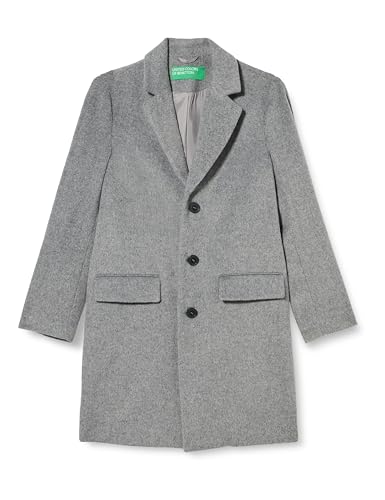 United Colors of Benetton Cappotto 2YDTUN012, Grigio Scuro 907, 44 Uomo