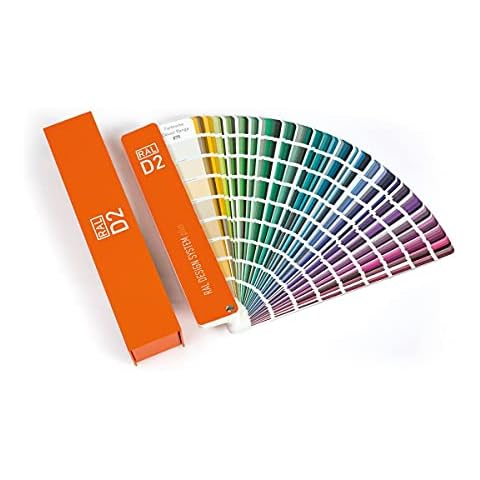 RAL D2 Colour Chart, 1,825 colours, Semi-Matt, 5 languages Cover