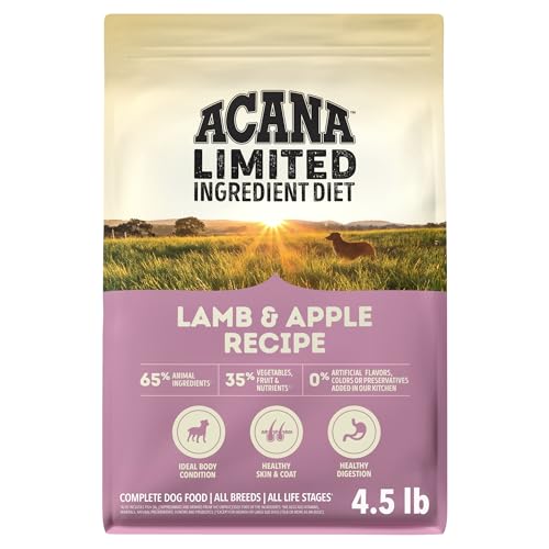 ACANA Singles Limited Ingredient Dry Dog Food Lamb & Apple 4.5lb Bag