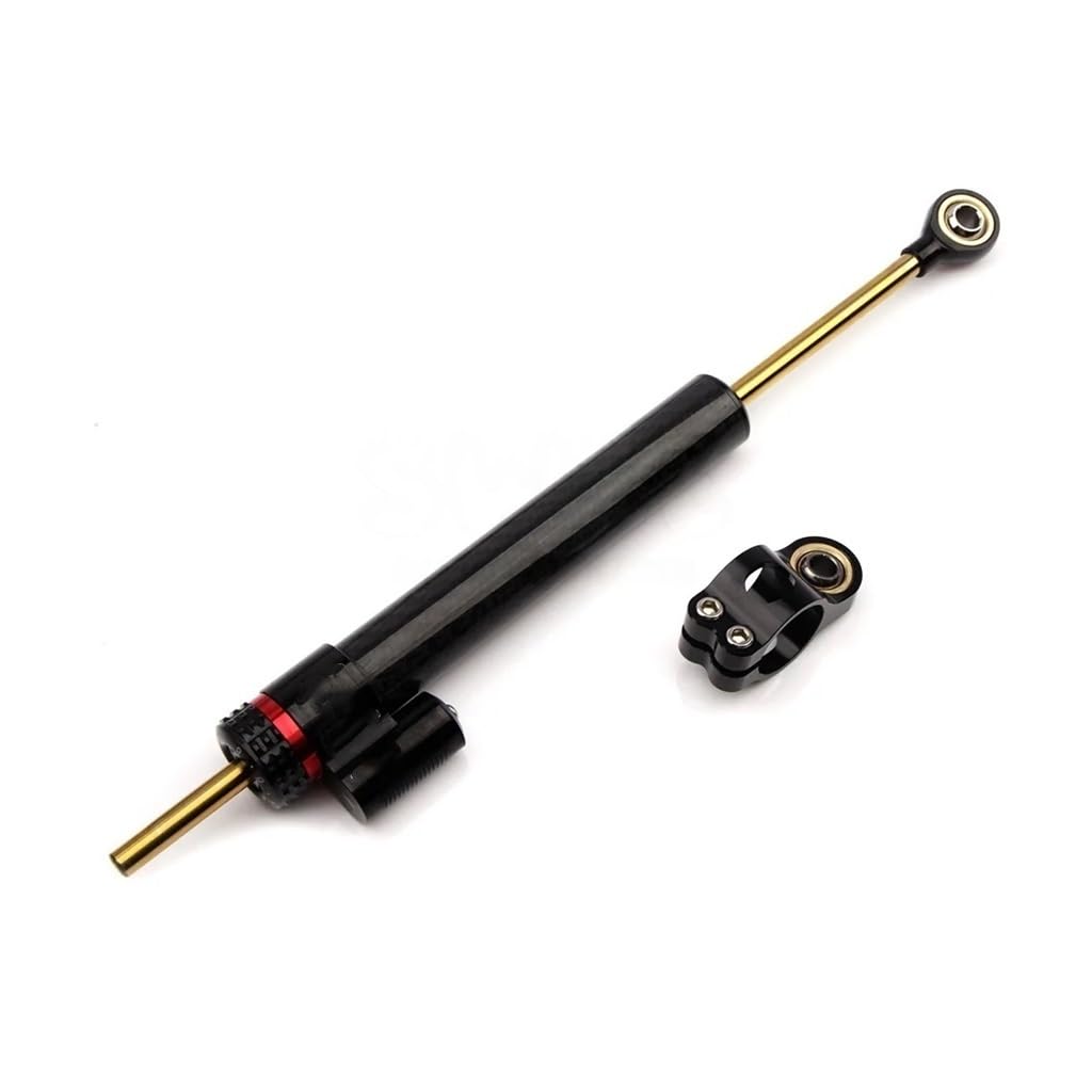 Motocicleta Accesorios Universal Amortiguador Ajustable Estabilizador De Dirección 252mm 342mm Amortiguador Dirección(Black-342mm)