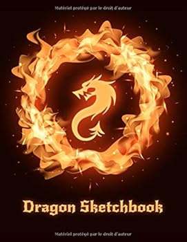 Dragon Sketchbook : Sketch Book for Drawing, 100 Pages of Blank Paper, High Quality