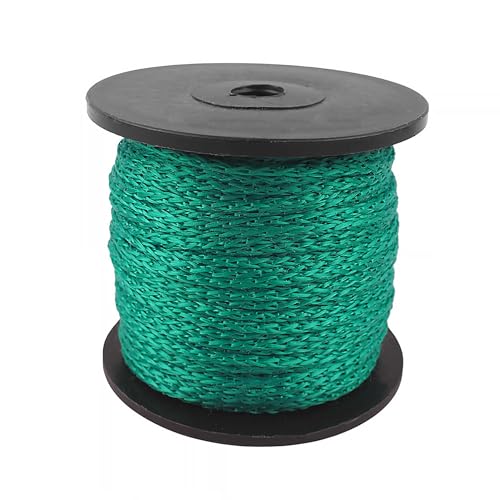 BAUSTER® Lot de 2 cordons de murer, 50 m/100 m, indéchirables et résistants aux intempéries, pour la construction et le jardin, coloré (vert, jaune, rouge, bleu) – Ficelle pour maçons, pavés (vert, 50