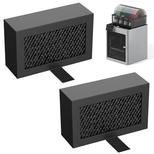 2 Pack Carbon Air Filter Cartridge for Bamboo Lab X1/X1C/P1P/P1S 3D Printer