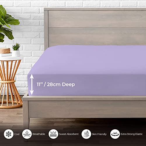 MistyMorning Lenzuolo con angoli, morbido e di