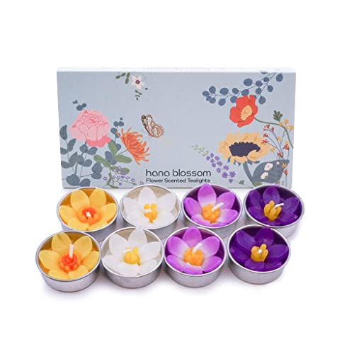 Surtido de 8 velas perfumadas con aceite esencial de Neroli en una caja de regalo botánica Cover