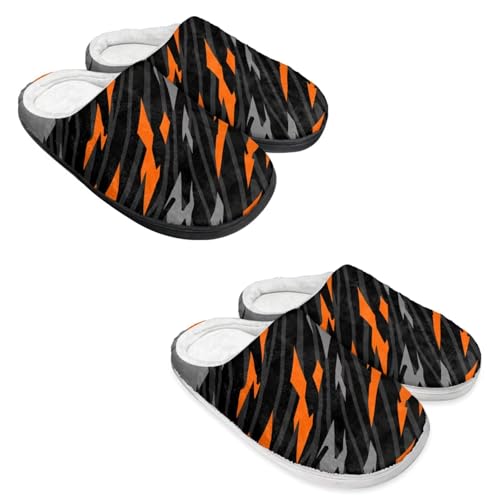 Men's Women's Non-slip Slippers, Flannel Warm Soft Cozy Slippers, House Bedroom Indoor/Outdoor Warm Shoes, Size 2-122