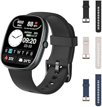GRV Smartwatch D3 Black and Replacement Belt Set