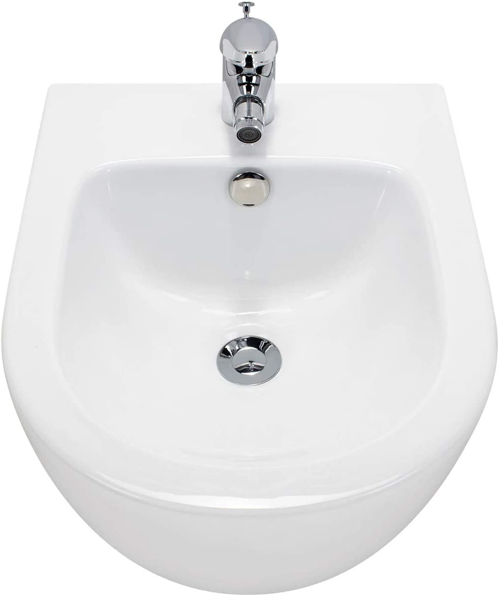 Bidet sospeso Bianco incl. rubinetto miscelatore FRANCO