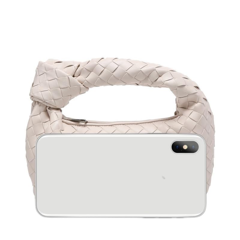 Damen Handtasche-Retro Geknotete Gewebte Schultertasche-Weiche PU Leder...