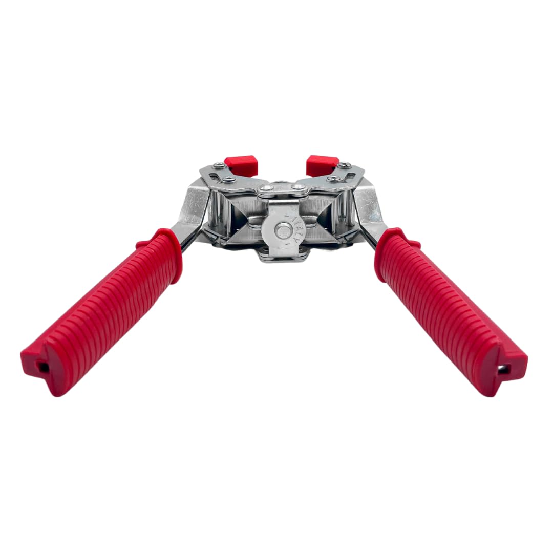Maka Tappatrice Manuale + 100 Tappi Corona Diametro 26mm Inclusi Capsulatrice Professionale per Tappi Max 26.5mm in Metallo a 2 Leve Impugnatura Ergonomica per Vino Birra Salsa (tappa + 100 Tappi)
