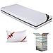 Evergreenweb - Materasso Singolo 80x190 Alto 20 cm con Cuscino in Memory Foam GRATIS Lastra in Waterfoam Ortopedico Rivestimento SFODERABILE Effetto Massaggiante per tutti Reti e Letti Singoli, SLEEPY