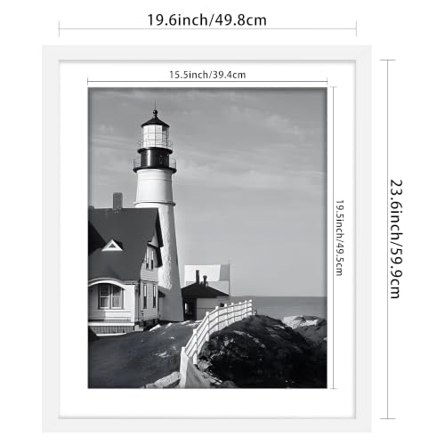 Image of Picrit 20x24 White Picture Frame, Poster Frame for Wall, 3 Pack