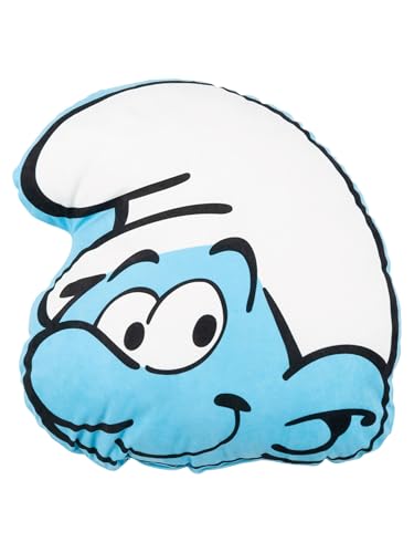 United Labels Coussin Schtroumpfs - 37 x 33 cm - Bleu - Coussin de canapé - Coussin décoratif...