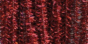 Darice Tinsel Stems 6mm 12-Inch, 100/Pkg, Red