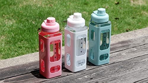 700ml Water Bottle with Straw,Cute Sports Water Bottle with Sticker,Kawaii Drinking Bottle,Large Capacity Reusable Leak Proof Sports Drink Bottle for School Office Outdoor Sports Kids Girls Boys,White