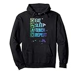 Photo Gallery prek school teacher principal eat sleep repeat watercolor gi felpa con cappuccio Photo Gallery prek school teacher principal eat sleep repeat watercolor gi felpa con cappuccio