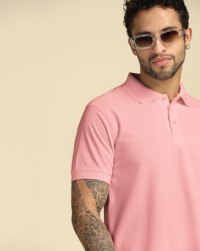 Image of VastraVibes Men's Polo Regular Fit T-Shirt