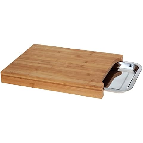 Koopman Bamboo Chopping Board with Tray Cover