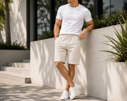 Image of Shorts for Men | Men's Cotton Shorts | Casual Regular Fit | Drawstring Waist | Soft & Breathable | Summer Wear | Sizes (S,M,L,XL,XXL,3XL,4XL,5XL)