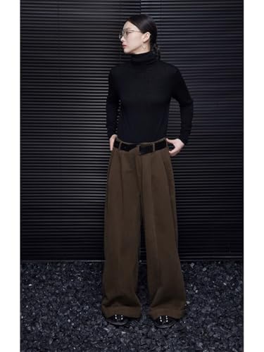 Wide-Leg Pants for Women, Loose Straight Autumn Casual Japanese Style4