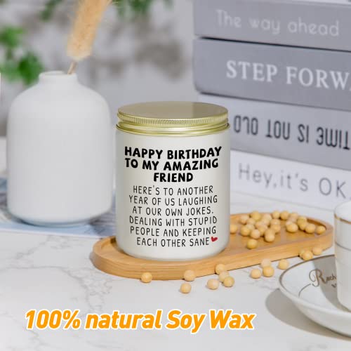 Jonico Happy Birthday Gifts for Women - Funny Best Friend Friendship Gifts for Women Friends, Birthday Gifts for Best Friend Bestie BFF Coworker Classmate Women, Lavender Candle Gifts - Image 6