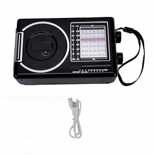 Radio portátil Bluetooth AM FM SW con carga solar y linterna miniatura 7