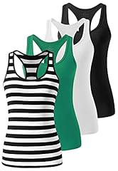 Black/White/Green/Black Striped