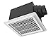 Iliving ILG8FV110 Bathroom Ventilation Exhaust DC Fan Adjustable Speed Selector, Smart Flow 50-110 CFM, Energy Star, Black and Beige