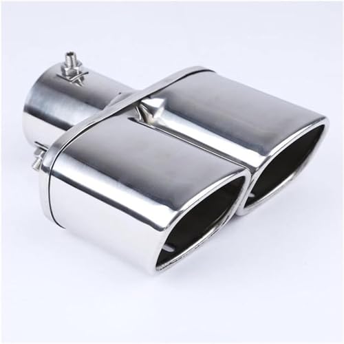 Tubo de escape de 63mm doble para solucionar el deterioro del silenciador trasero