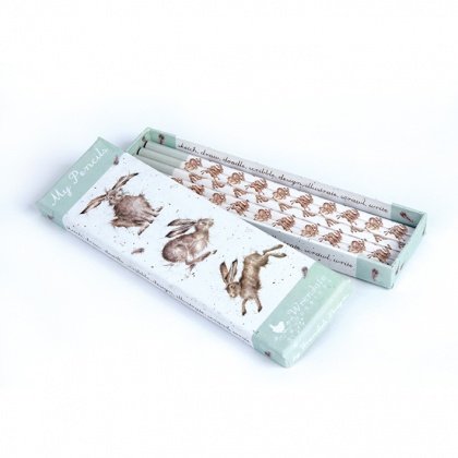 Wrendale Country Set - lepre matita scatola e