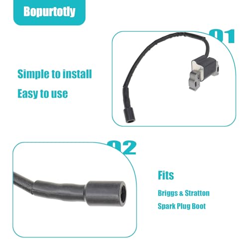 Bota de vela de ignição 691909 para motores B & S modelos 280872 e 691909 peça de substituição - (4