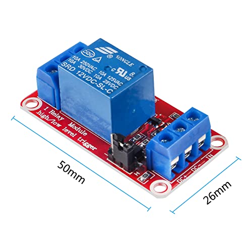 Diitao 6PCS Solid State Relay Module High Level Low Level Triggering Relay Module for Industrial Control Smart Control Automation Equipment Control 12V 1 Channel - Thumbnail 7