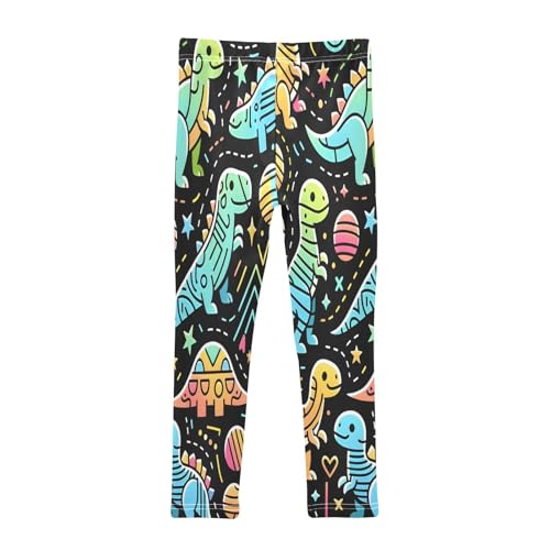 Bolaz Toddler Girls Leggings Printed Yoga Pants Leggings Cute Colorful Line Dinosaurs for Kids2