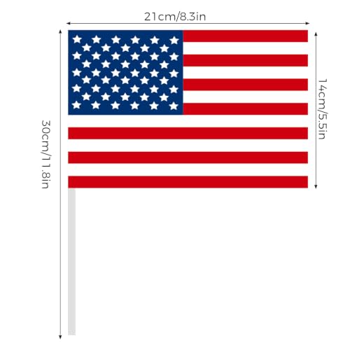 Drapeaux de pays double face 5.5x8 pouces sur bâtonnets rigides