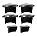 Deevoka 6pcs Billiards Table Pocket Liner Black Billiards Liner Replacement 4 Corner 2 Side Table Liners Parts for Snooker Pool Table