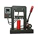 Hydraulic Heat Press, High Pressure Manual Jack Heat Press Machine w/ 5'' X 5'' Dual Heating Plate and Pressure Gauge Hot Press Stamping Machine Heavy Duty Press for Printing Heat Transfer Equipment