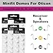 （6mm Open） Hearing Aid Domes for Oticon MiniFit ProWax - (30 Pcs) Replacement Ear Tips - Hearing Aid Supplies & Accessories, Compatible with 60, 85, and 100 dB Hearing Aid Receivers.