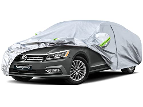 Image of Kaugung 6 Layers Car Cover Custom Fit VW Passat Sedan from 2000 to 2025, Waterproof All Weather Resistant Outdoor Indoor Sun Rain Dust Snow Protection. (USA Warehouse, Within 3-7 Days)