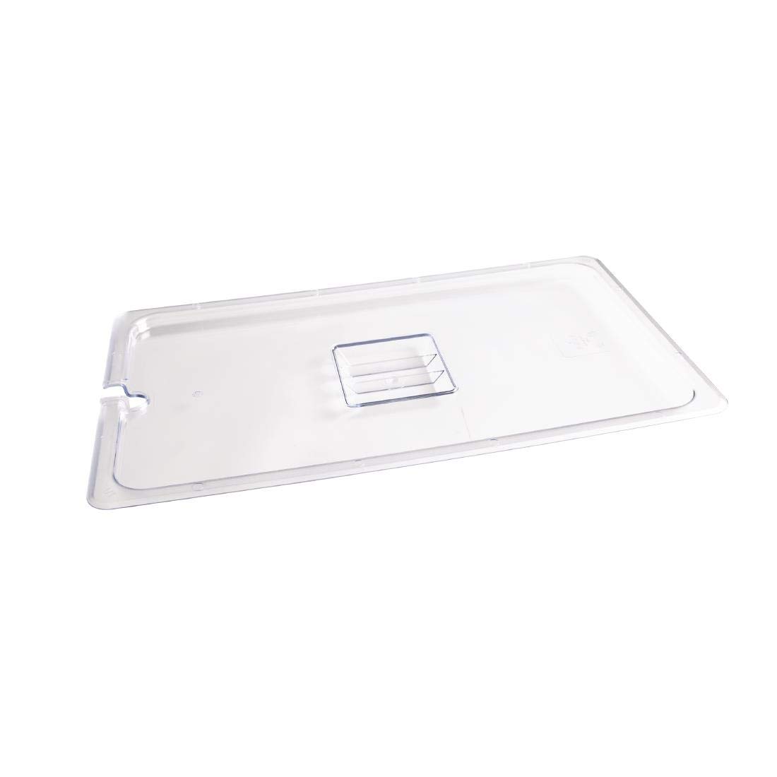 Vogue Hotel Gastronorm Container Lid Notched Polycarbonate 1/1 - Catering Pan Food Cover U250