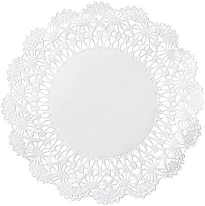Lace doilies, Round, 12", White, 500 case